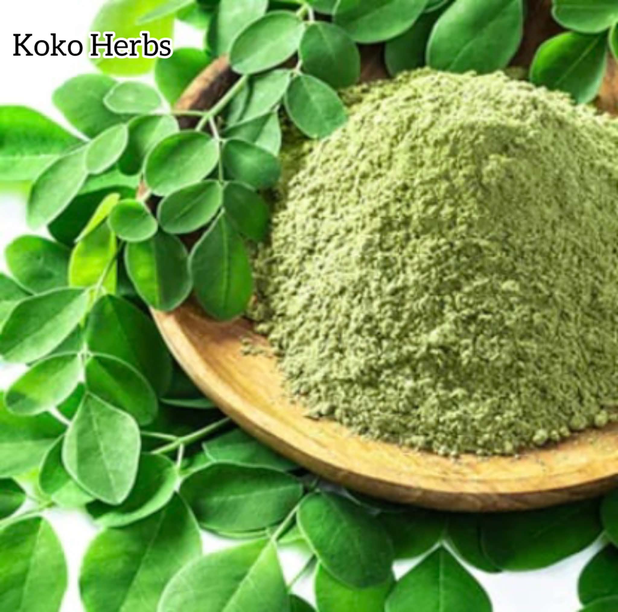 Natural moringa leaves and herbal products